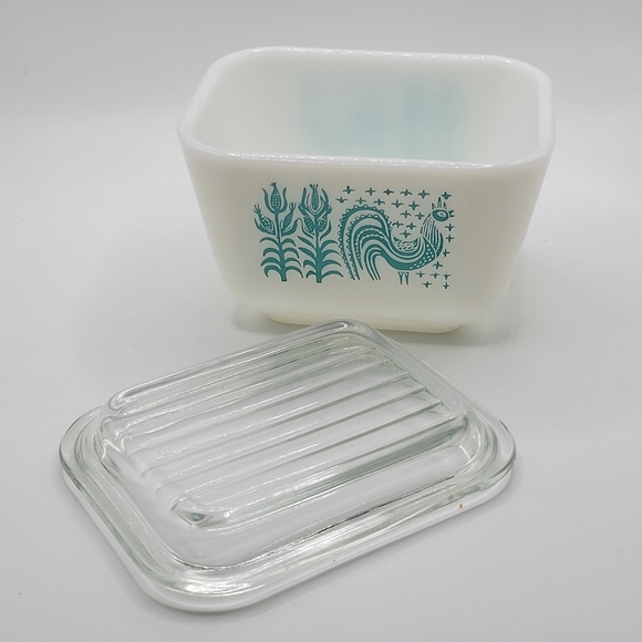 VTG Pyrex Amish Butterprint Refrigerator Dish with Lid # 501 - Picture 8 of 10